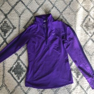 Purple Nike run quarter zip